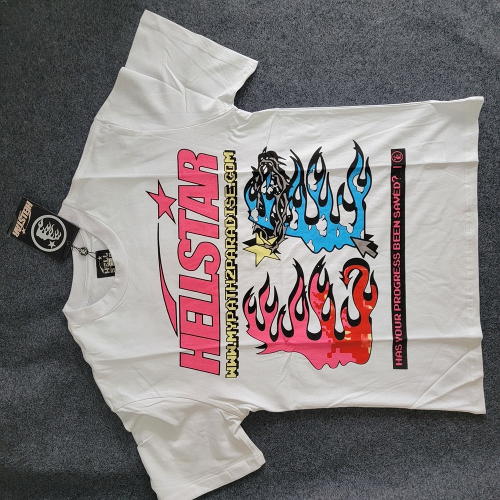Hellstar Paradise White Graphic Tee